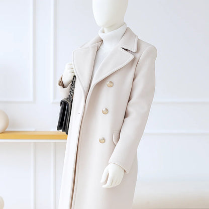 Women’s Double-Breasted Coat | Classic Chic Style